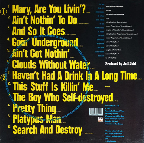 Jeff Dahl : I Kill Me (LP, Album, Blu + 7", Single, Ltd)