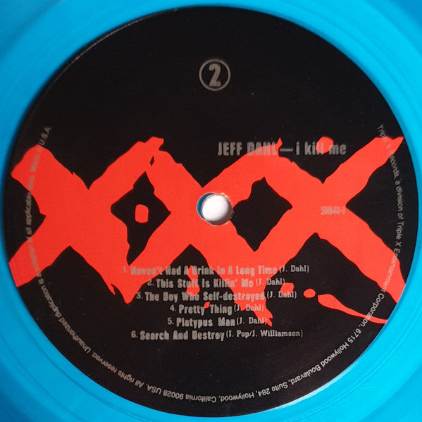 Jeff Dahl : I Kill Me (LP, Album, Blu + 7", Single, Ltd)