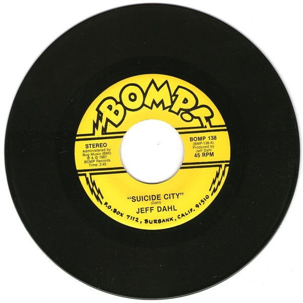 Jeff Dahl : Suicide City / Whatever Happened To Fun? (7", Single, RP)