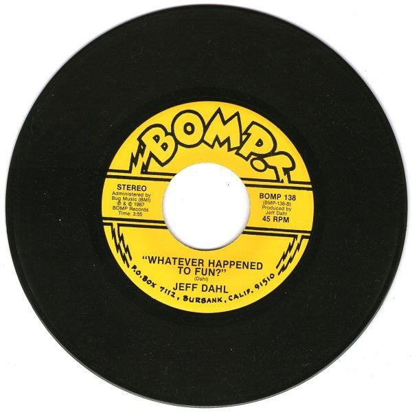 Jeff Dahl : Suicide City / Whatever Happened To Fun? (7", Single, RP)