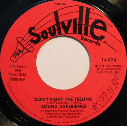 Sound Experience (2) : Don't Fight The Feeling / You Don't Know What You're Doing (7", Styrene, Bes)