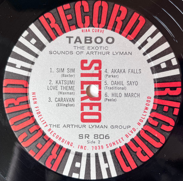 Arthur Lyman : Taboo (LP, Album)