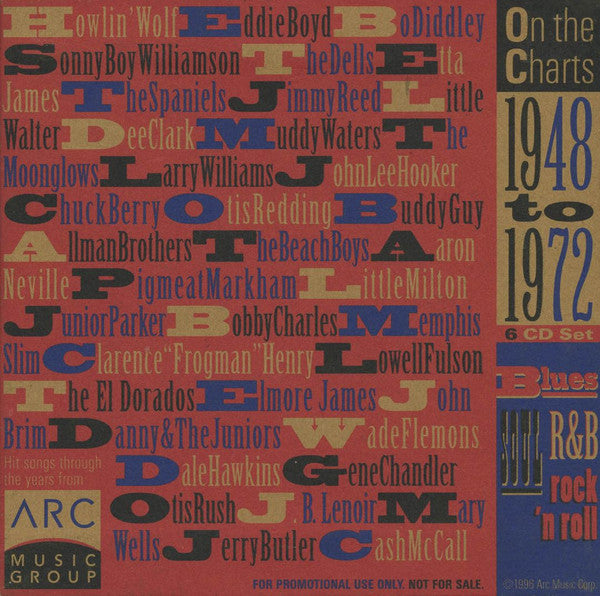 Various : On The Charts: 1948 to 1972 (6xCD, Comp, Promo, RM, Smplr + Box)