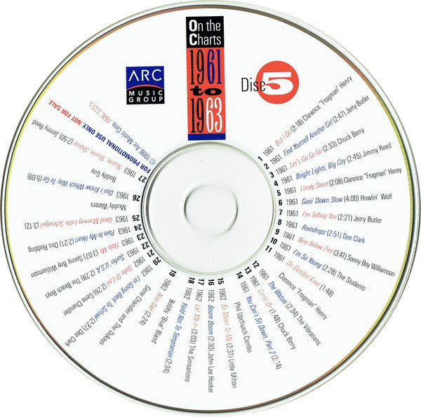 Various : On The Charts: 1948 to 1972 (6xCD, Comp, Promo, RM, Smplr + Box)