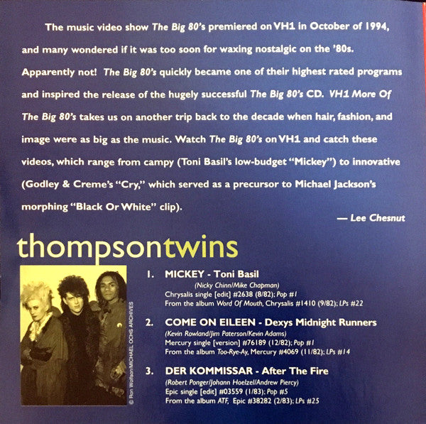 Various : More Of The Big 80's (CD, Comp, WEA)