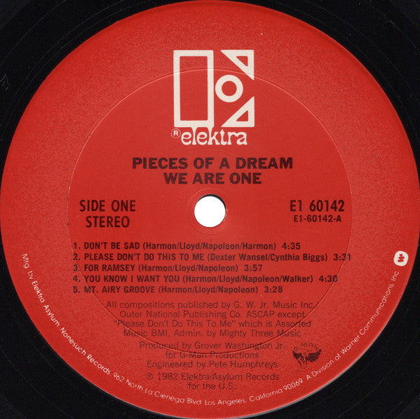 Pieces Of A Dream : We Are One (LP, Album, Club)