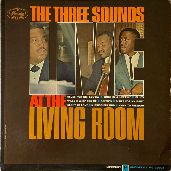 The Three Sounds : Live At The Living Room (LP, Album, Mono)