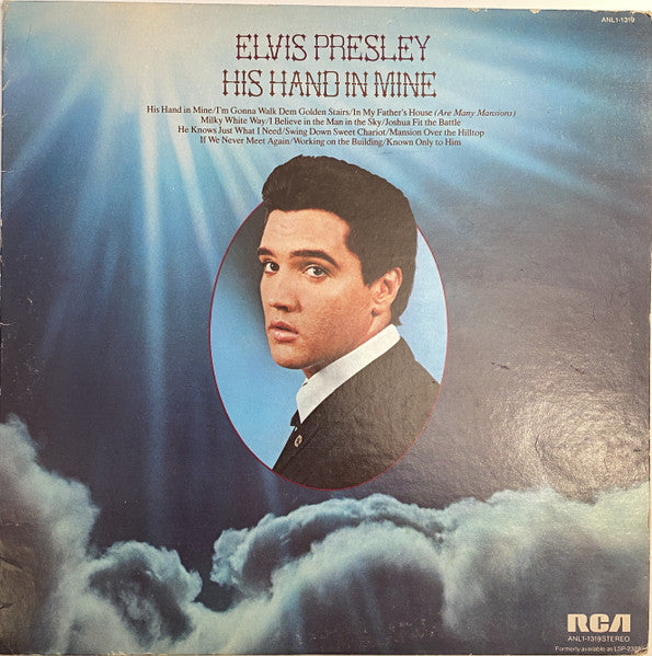 Elvis Presley : His Hand In Mine (LP, Album, RE, Hol)