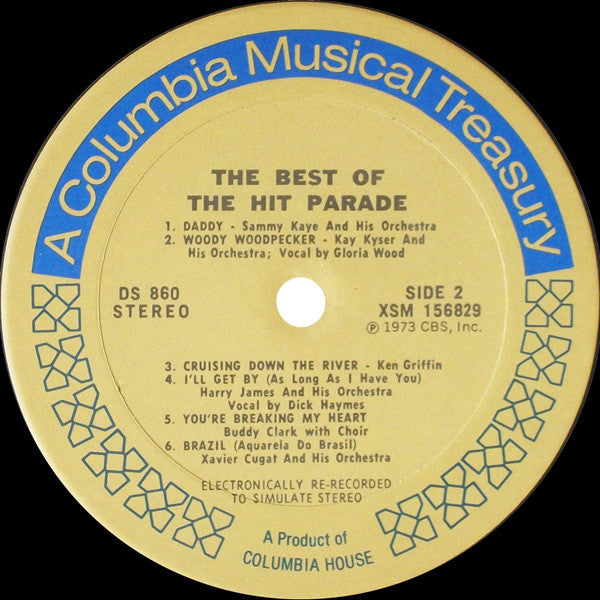 Various : The Best Of The Hit Parade (2xLP, Comp)