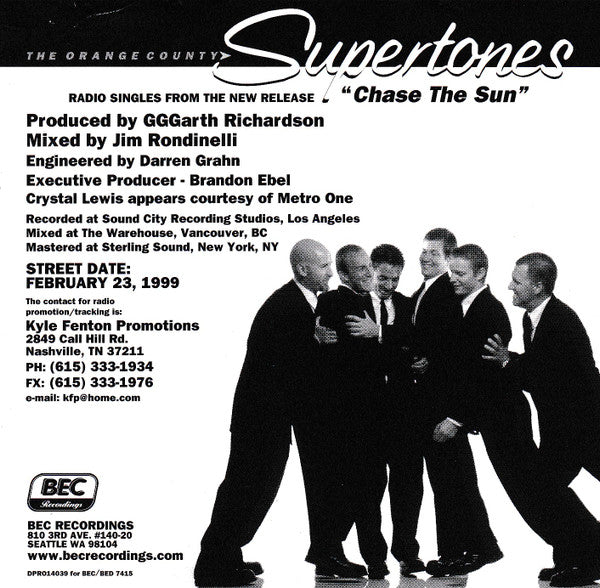 The O.C. Supertones : Chase The Sun Radio Singles (CD, Maxi, Promo)