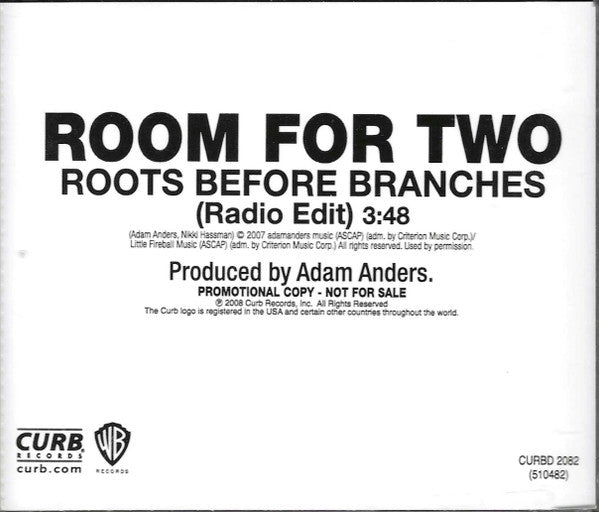 Room For Two : Roots Before  Branches (CD, Single, Promo)