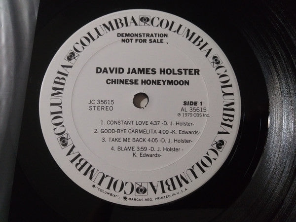 David James Holster : Chinese Honeymoon (LP, Album, Promo, Ter)