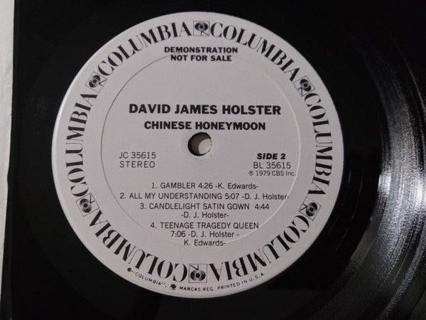 David James Holster : Chinese Honeymoon (LP, Album, Promo, Ter)