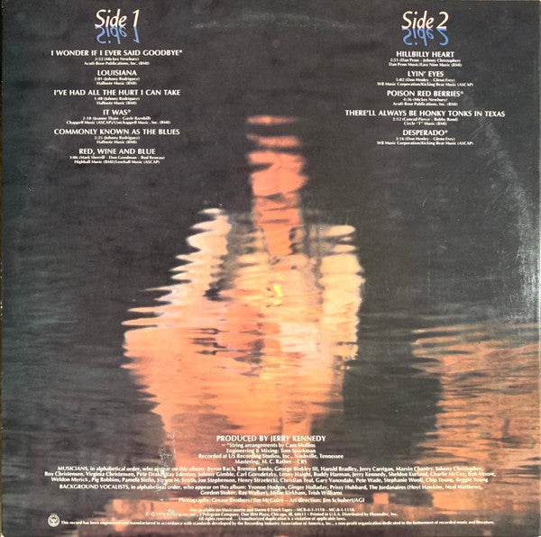 Johnny Rodriguez (4) : Reflecting (LP, Album, Ter)