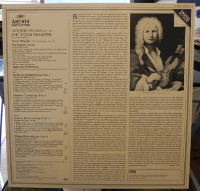 Antonio Vivaldi / The English Concert, Simon Standage, Trevor Pinnock : The Four Seasons (LP)
