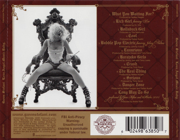 Gwen Stefani : Love.Angel.Music.Baby. (CD, Album)