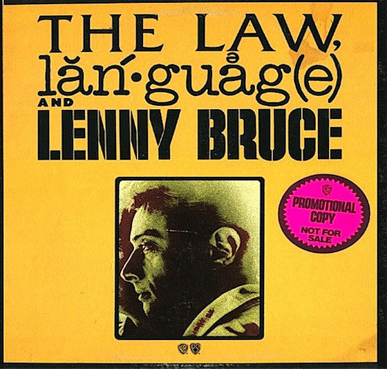 Lenny Bruce : The Law, Language And Lenny Bruce (LP, Album, Promo)
