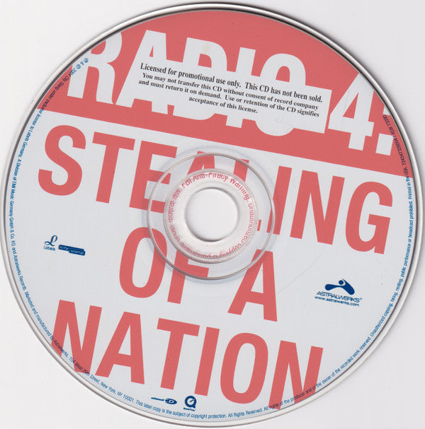 Radio 4 : Stealing Of A Nation (CD, Album, Enh, Promo)