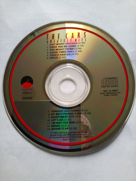 The Cars : The Cars Greatest Hits (CD, Comp, Club, Den)