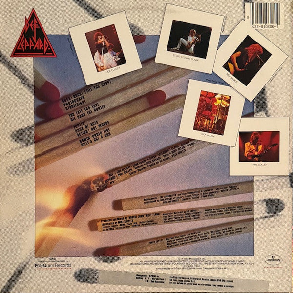 Def Leppard : Pyromania (LP, Album, Club, 56,)