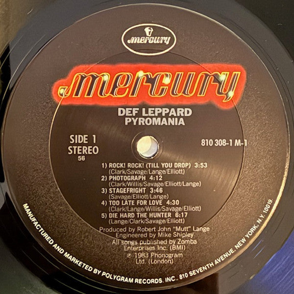 Def Leppard : Pyromania (LP, Album, Club, 56,)