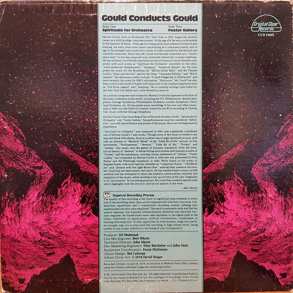 Morton Gould Conducting London Philharmonic Orchestra : Gould Conducts Gould (LP, Ltd)