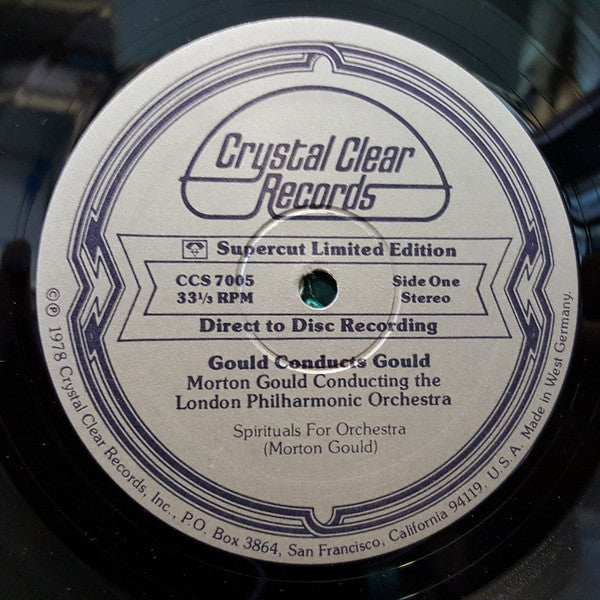 Morton Gould Conducting London Philharmonic Orchestra : Gould Conducts Gould (LP, Ltd)