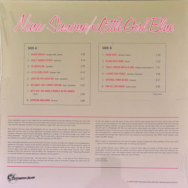 Nina Simone : Little Girl Blue (LP, Album, Ltd, Num, RE, Cle)