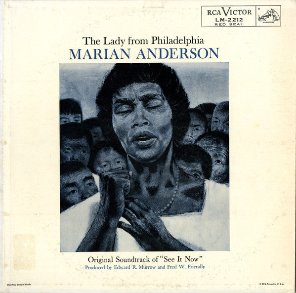 Marian Anderson, Edward R. Murrow, Fred W. Friendly : The Lady From Philadelphia (LP, Album, RE)