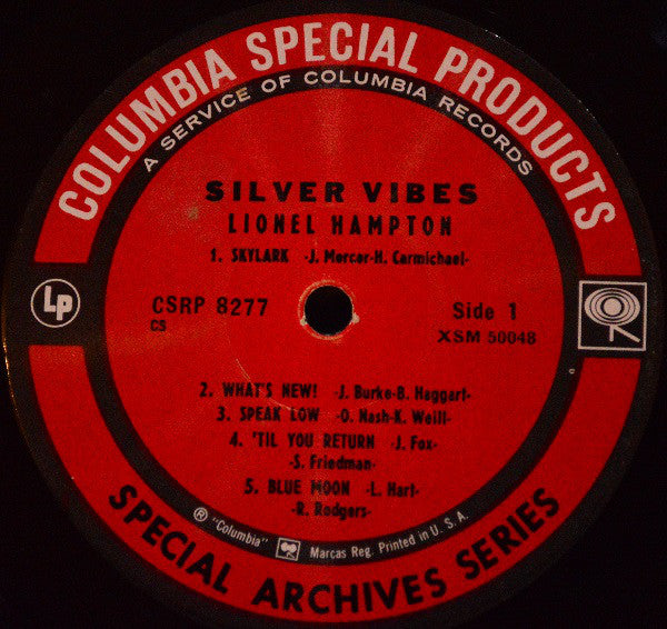 Lionel Hampton : Silver Vibes (With Trombones And Rhythm) (LP, Album)