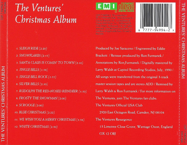 The Ventures : The Ventures' Christmas Album (CD, Album, RE)