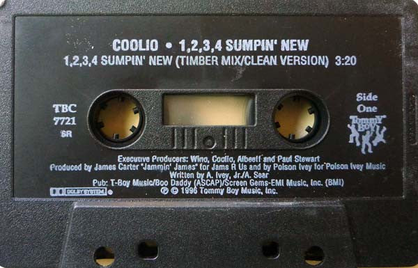 Coolio : 1, 2, 3, 4 (Sumpin' New) (Cass, Single, SR,)