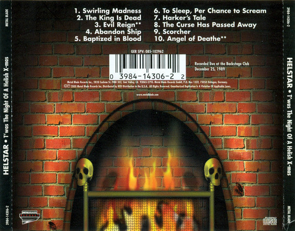Helstar : T' Was The Night Of A Helish Xmas (CD, Album)