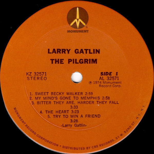 Larry Gatlin : The Pilgrim (LP, Album, Ter)