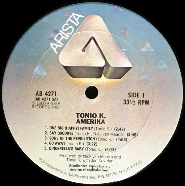 Tonio K. : Amerika (LP, Album)