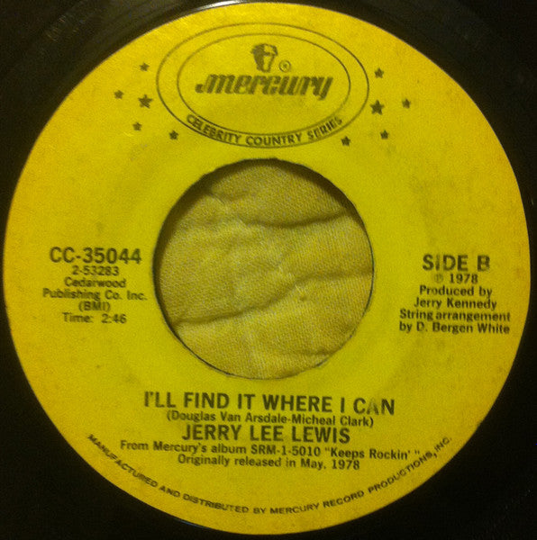 Jerry Lee Lewis : Middle Age Crazy (7", Single)