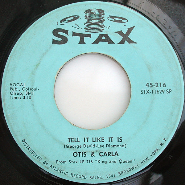 Otis Redding & Carla Thomas : Tramp / Tell It Like It Is (7", Single)
