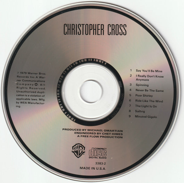Christopher Cross : Christopher Cross (CD, Album, RE)