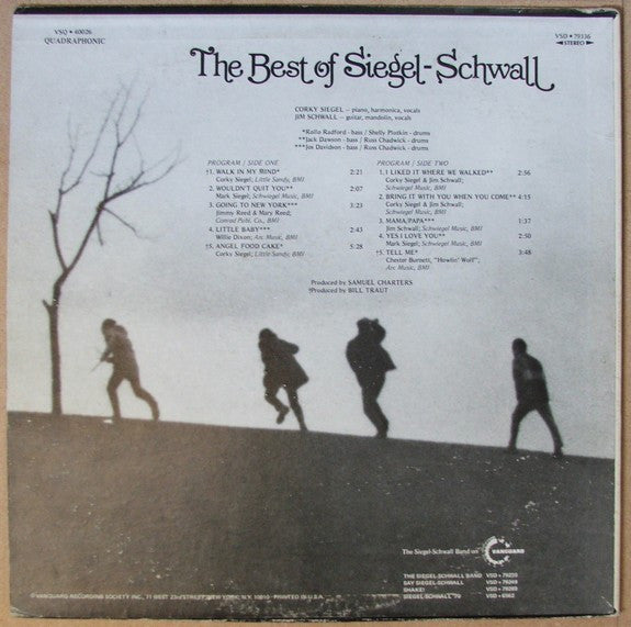The Siegel-Schwall Band : The Best Of Siegel-Schwall (LP, Comp)