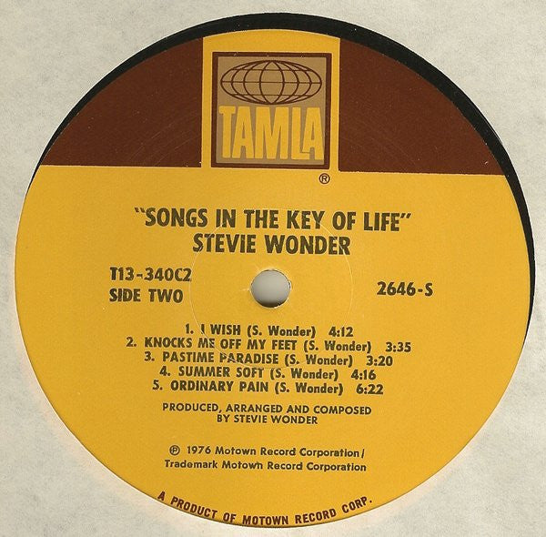 Stevie Wonder : Songs In The Key Of Life (2xLP + 7", EP + Album)