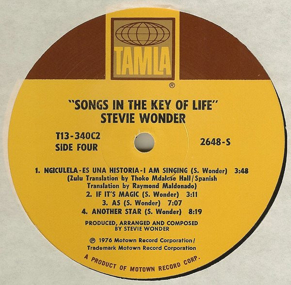 Stevie Wonder : Songs In The Key Of Life (2xLP + 7", EP + Album)