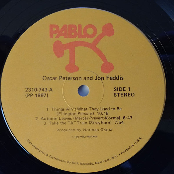 Oscar Peterson & Jon Faddis : Oscar Peterson & Jon Faddis (LP, Album, Ind)