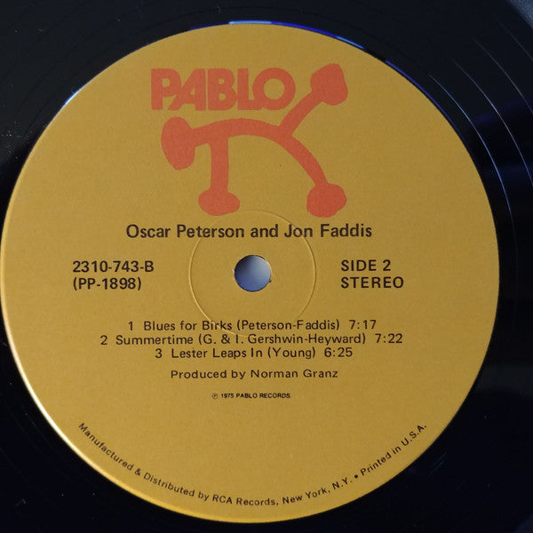 Oscar Peterson & Jon Faddis : Oscar Peterson & Jon Faddis (LP, Album, Ind)