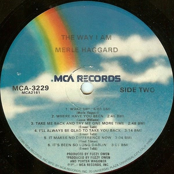 Merle Haggard : The Way I Am (LP, Album)