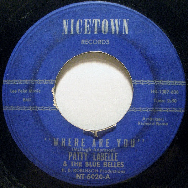 Patti LaBelle And The Bluebells : Where Are You / You'll Never Walk Alone (7", Single)