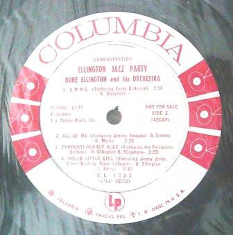 Duke Ellington And His Orchestra : Ellington Jazz Party (LP, Album, Mono, Promo)