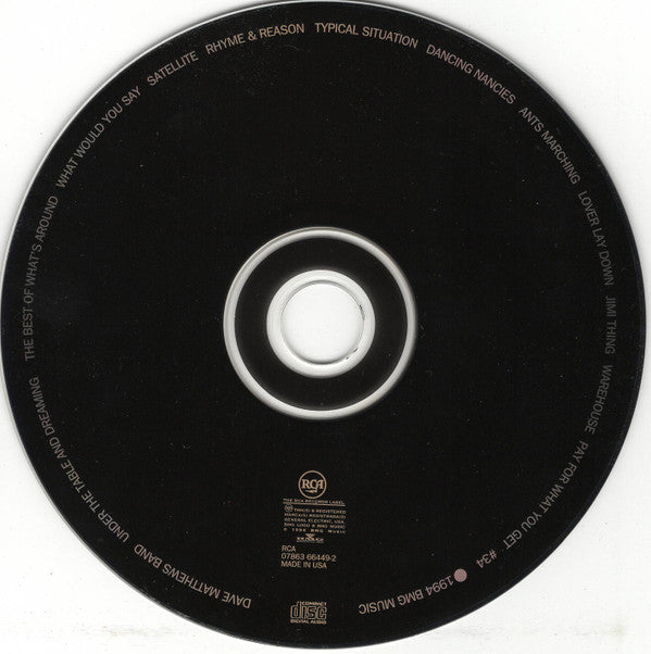 Dave Matthews Band : Under The Table And Dreaming (CD, Album, RE, Son)