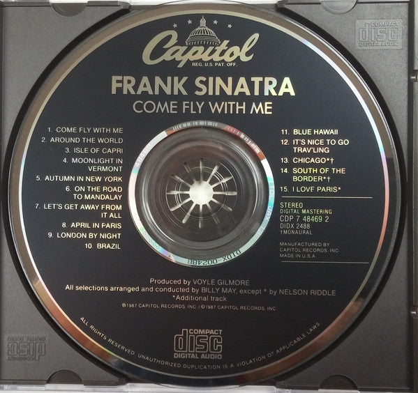 Frank Sinatra : Come Fly With Me (CD, Album, RE, RM)