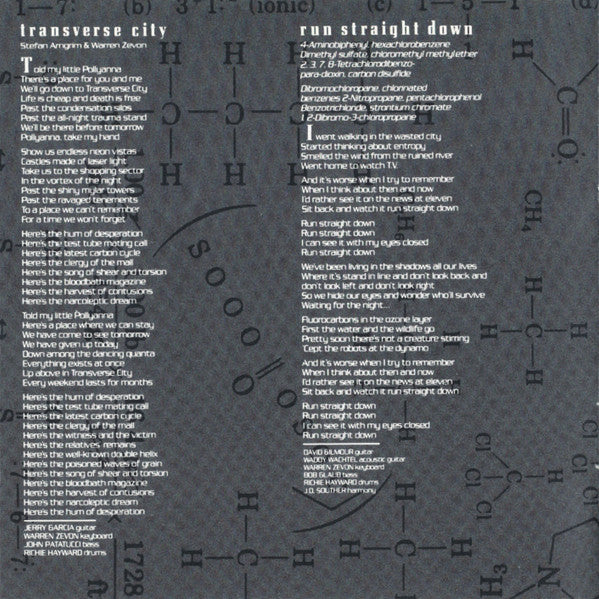 Warren Zevon : Transverse City (CD, Album)