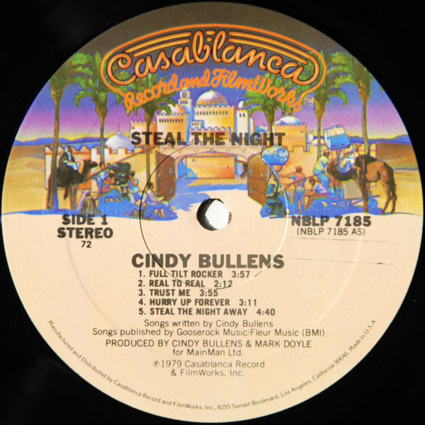 Cindy Bullens : Steal The Night (LP, Album, 72 )